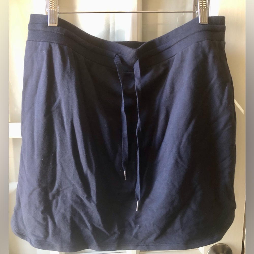 Daily Ritual womens navy blue waist tie casual mini skirt in size large